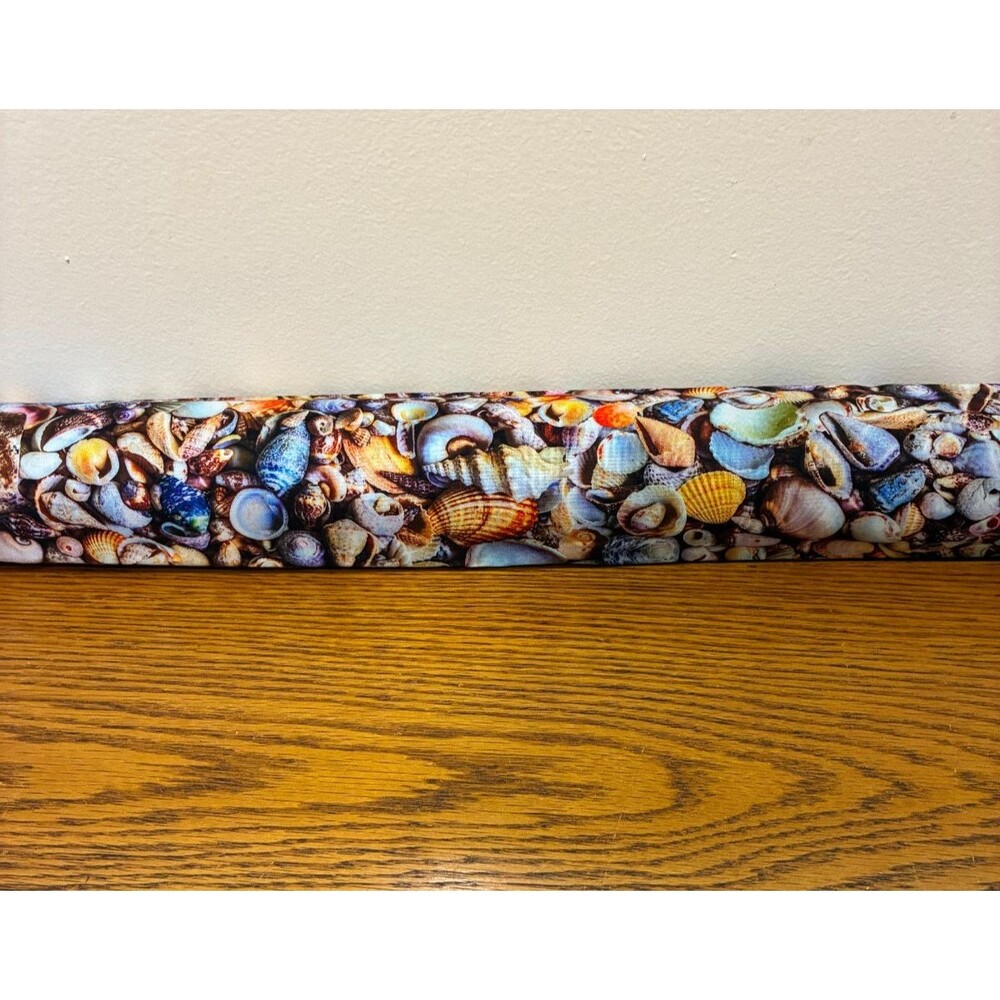 Handmade Door Draft Stopper 36" Cotton Fabric Sea Shells New Unfilled Empty